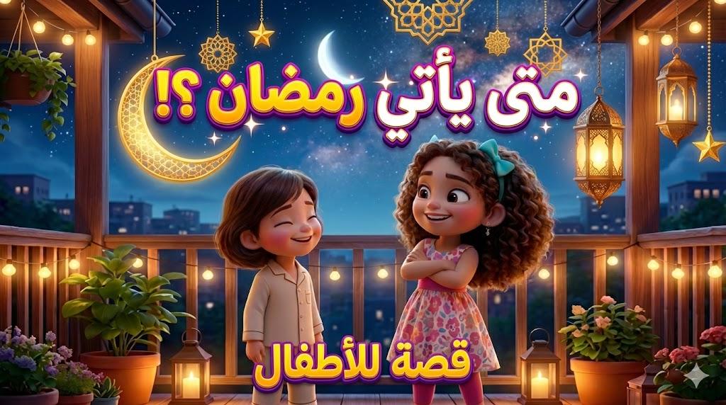قصة انتظار هلال رمضان للأطفال